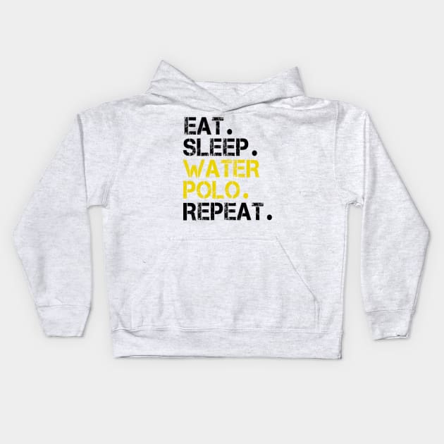 Eat Sleep Water Polo Repeat Kids Hoodie by ELITE STORE